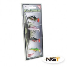 Pack of 4 Klone Soft Bait Set - Perch, Pike, Roach and Trout