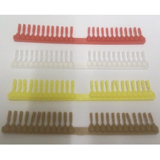 Strip of 24 Quickstops - HAIR RIG BAIT STOPS 12 small and 12 large ( YELLOW )