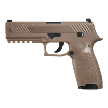 Sig Sauer P320 12g co2 Air Pistol Coyote Brown Finish .177 Pellet (4.5mm) Rifled Barrel , 30 shot Pellet with 20 SHOT MAGAZINE (sold as spares or repairs, collected from store and paid in cash)