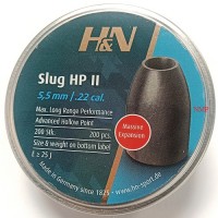H&N Slug HP ll Pellet .22 5.51mm calibre .217 30gr Hunting Air Rifle Gun Pellets 200 tin